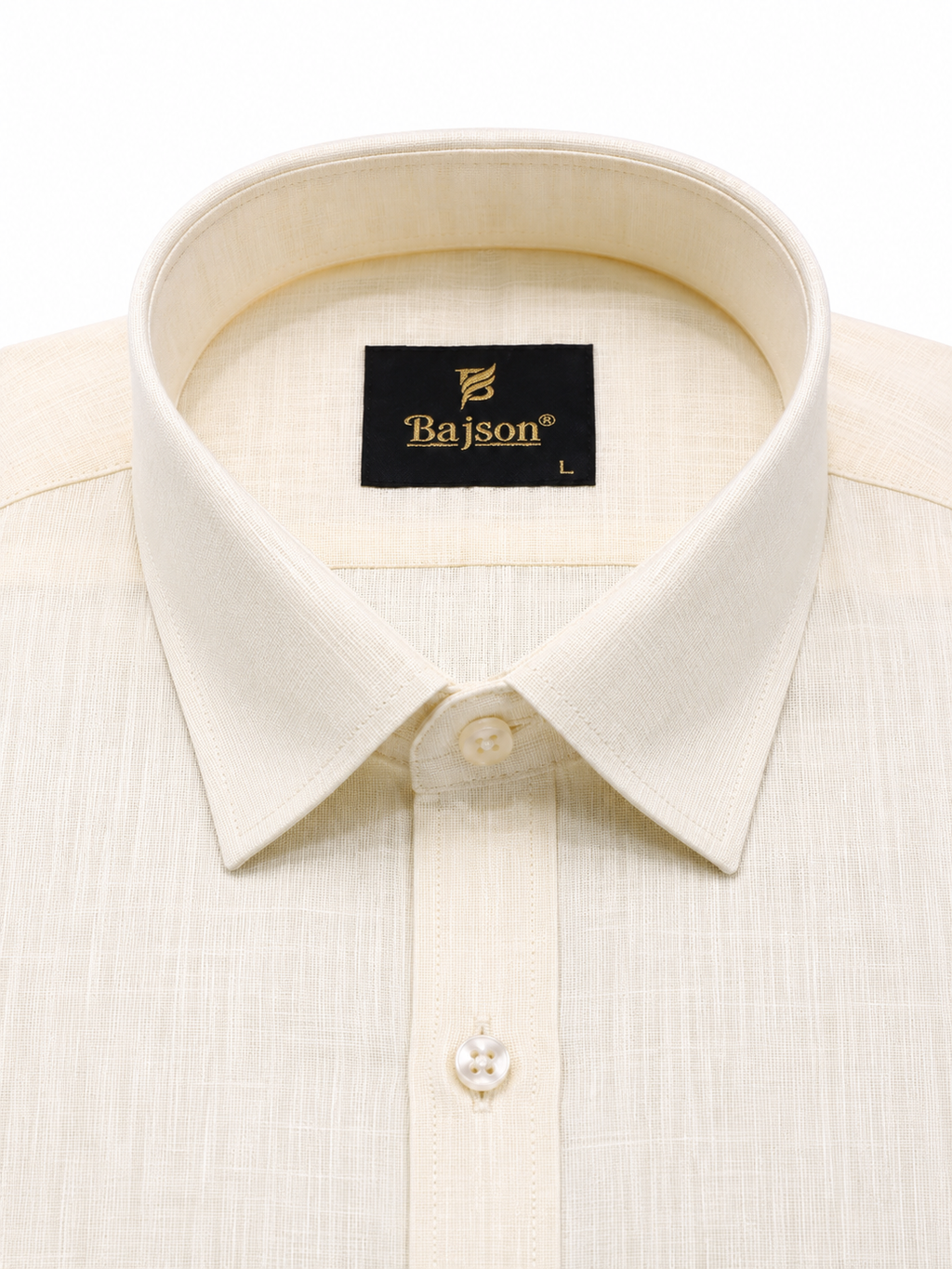 Premium Cotton Linen Shirt – Light Yellow