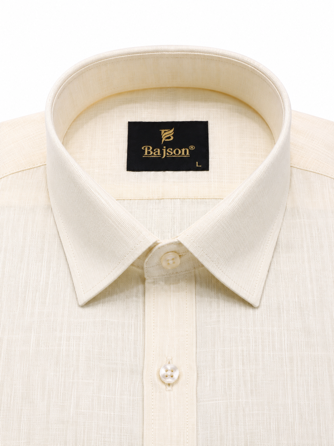 Premium Cotton Linen Shirt – Light Yellow