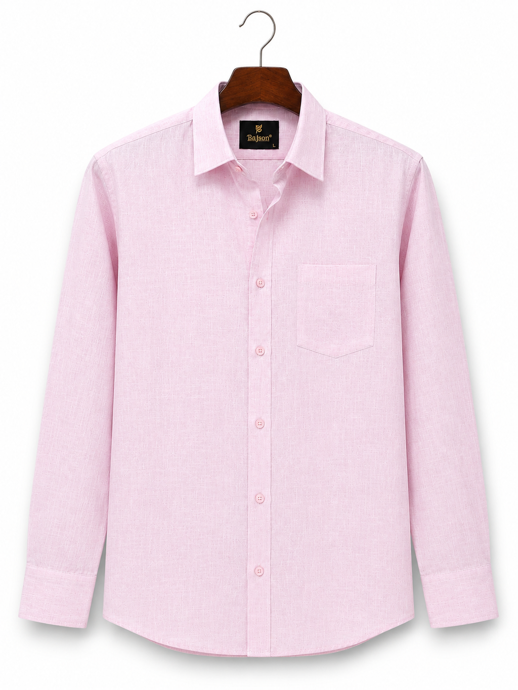 Premium Cotton Linen Shirt – Light Pink