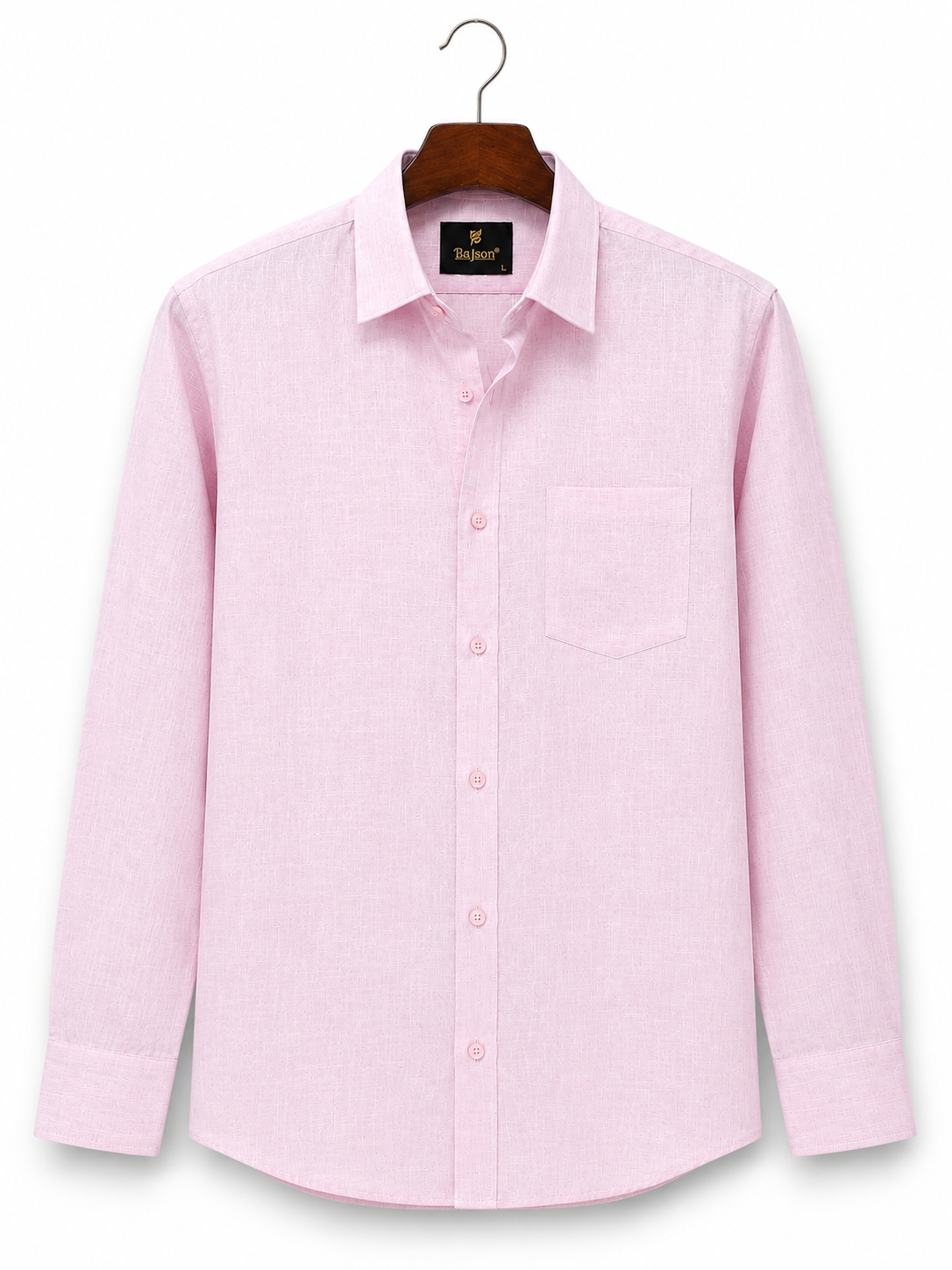 Premium Cotton Linen Shirt – Light Pink