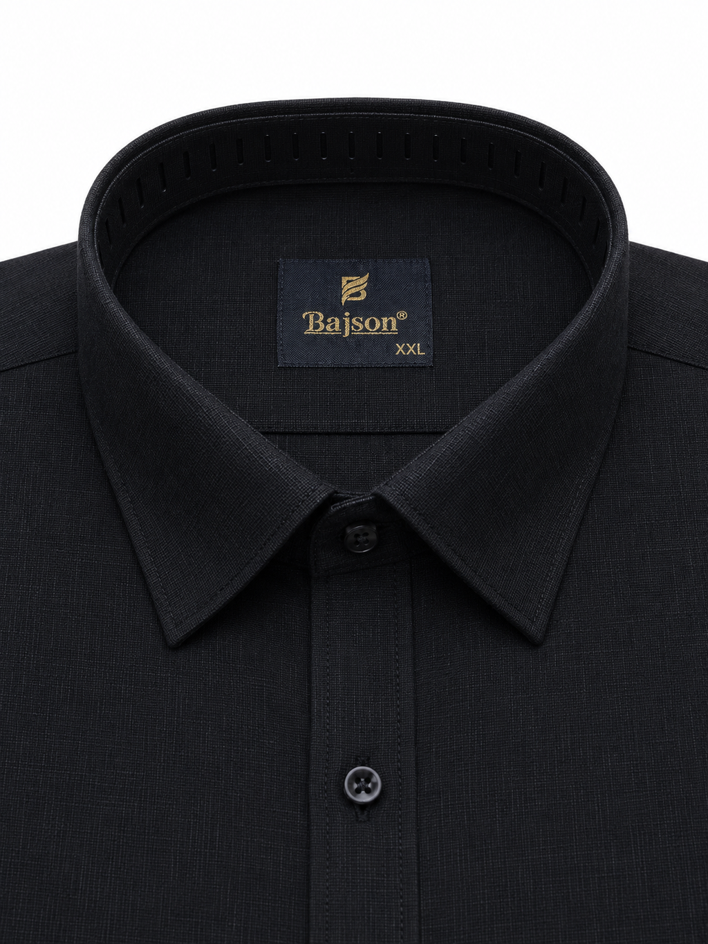 Premium Cotton Linen Shirt –  Black