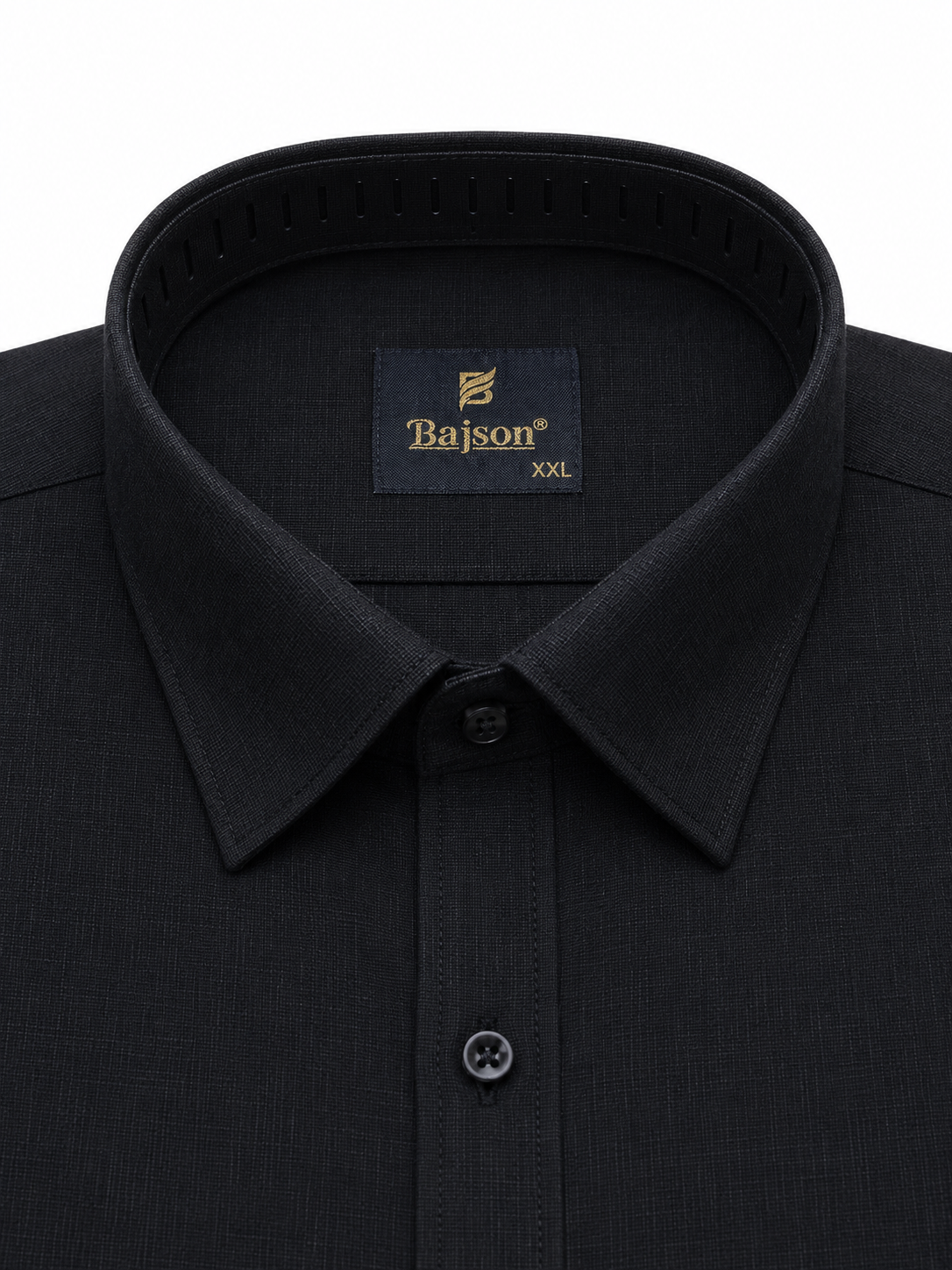 Premium Cotton Linen Shirt –  Black