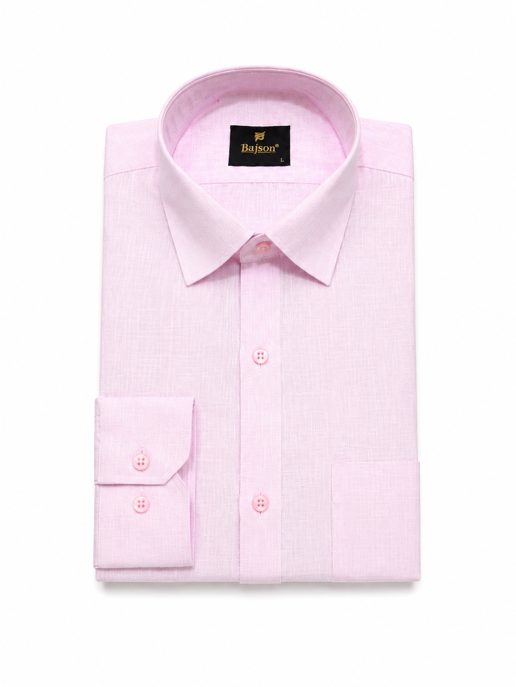 Premium Cotton Linen Shirt – Light Pink