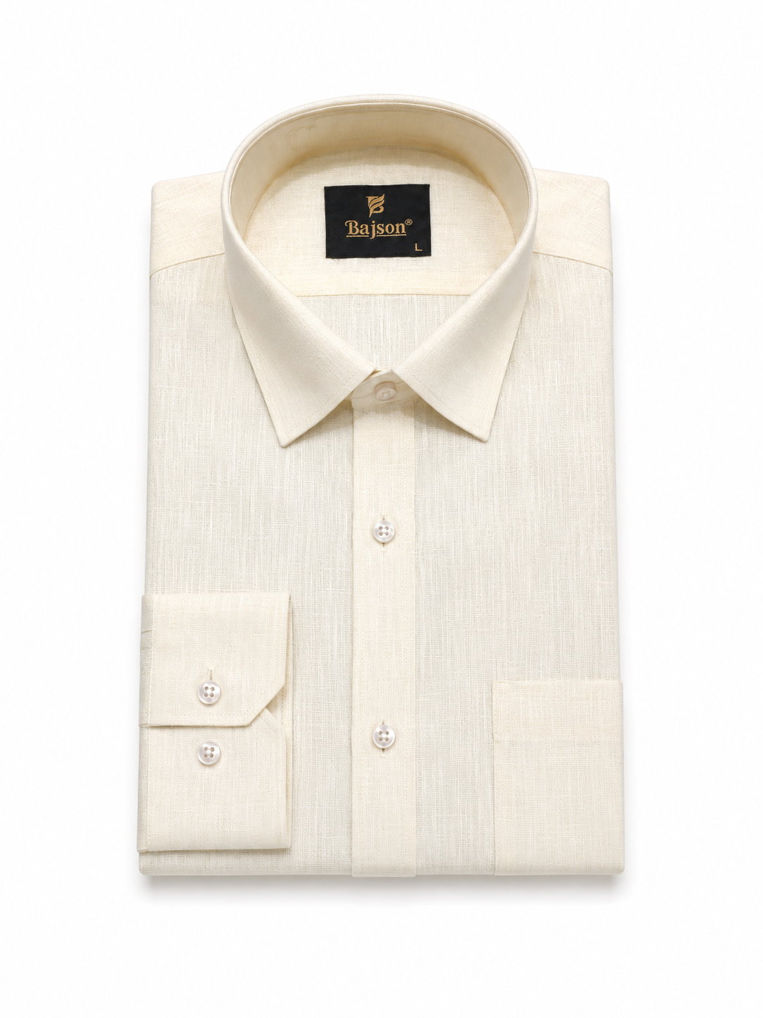 Premium Cotton Linen Shirt – Light Yellow