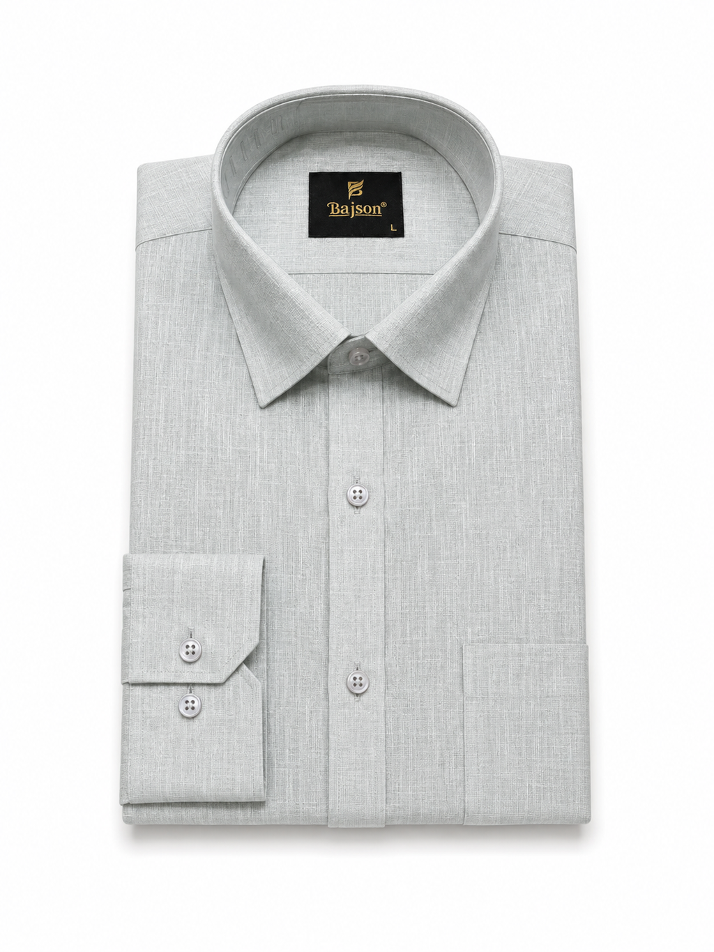 Premium Cotton Linen Shirt – Light Sage Green