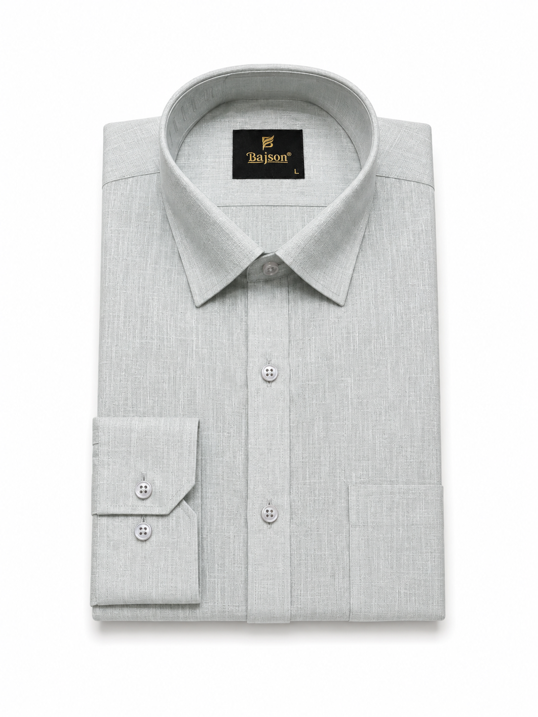 Premium Cotton Linen Shirt – Light Sage Green